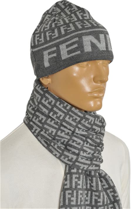 mens fendi scarf|fendi hat and scarf set.